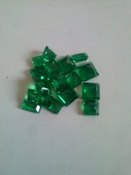 Square 3 8mm Synthetic Emerald Manufacturer Supplier Wholesale Exporter Importer Buyer Trader Retailer in Jaipur Rajasthan India